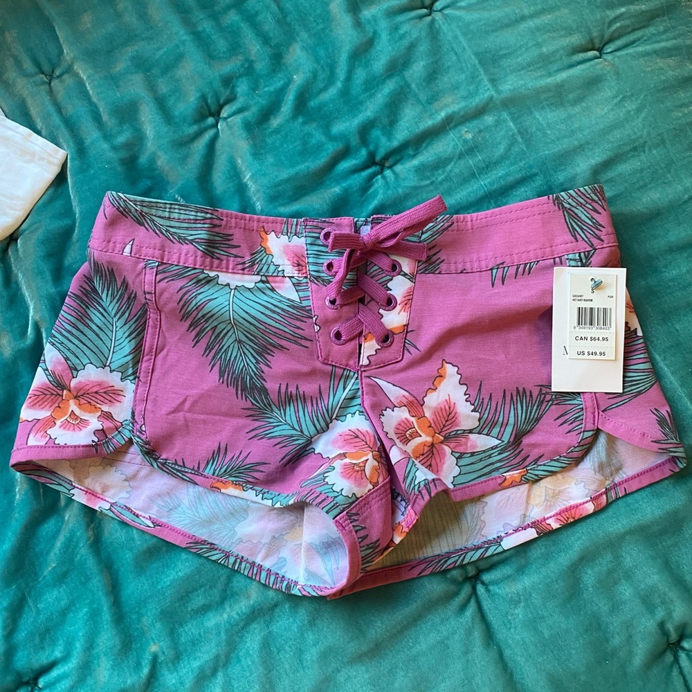 Rip Curl Pink Tropical Floral Swim Boardshorts